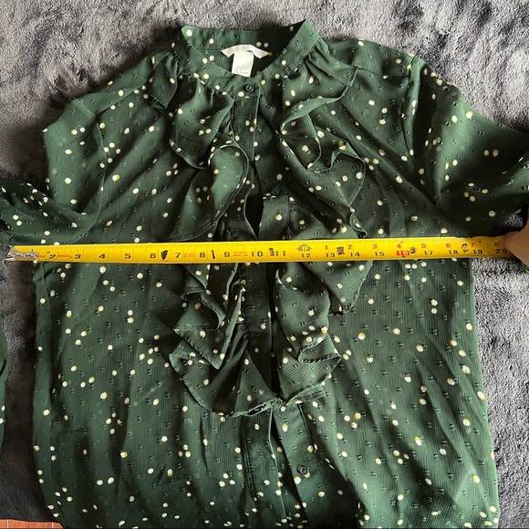 Plumeti shiffon ruffled blouse sz 8 like new - Picture 9 of 17